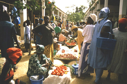 Scène de marché